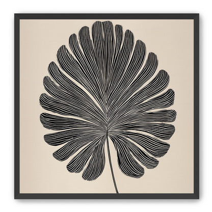 Striped fan leaf alone