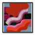 Layered red forms on grid