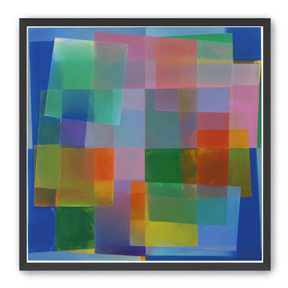 Blue depth under warm veils