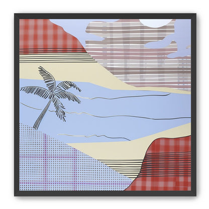 Striped sky over the beach