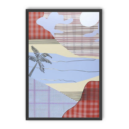 Striped sky over the beach