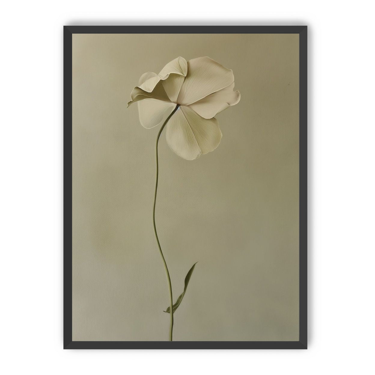 One flower leaning into quiet
