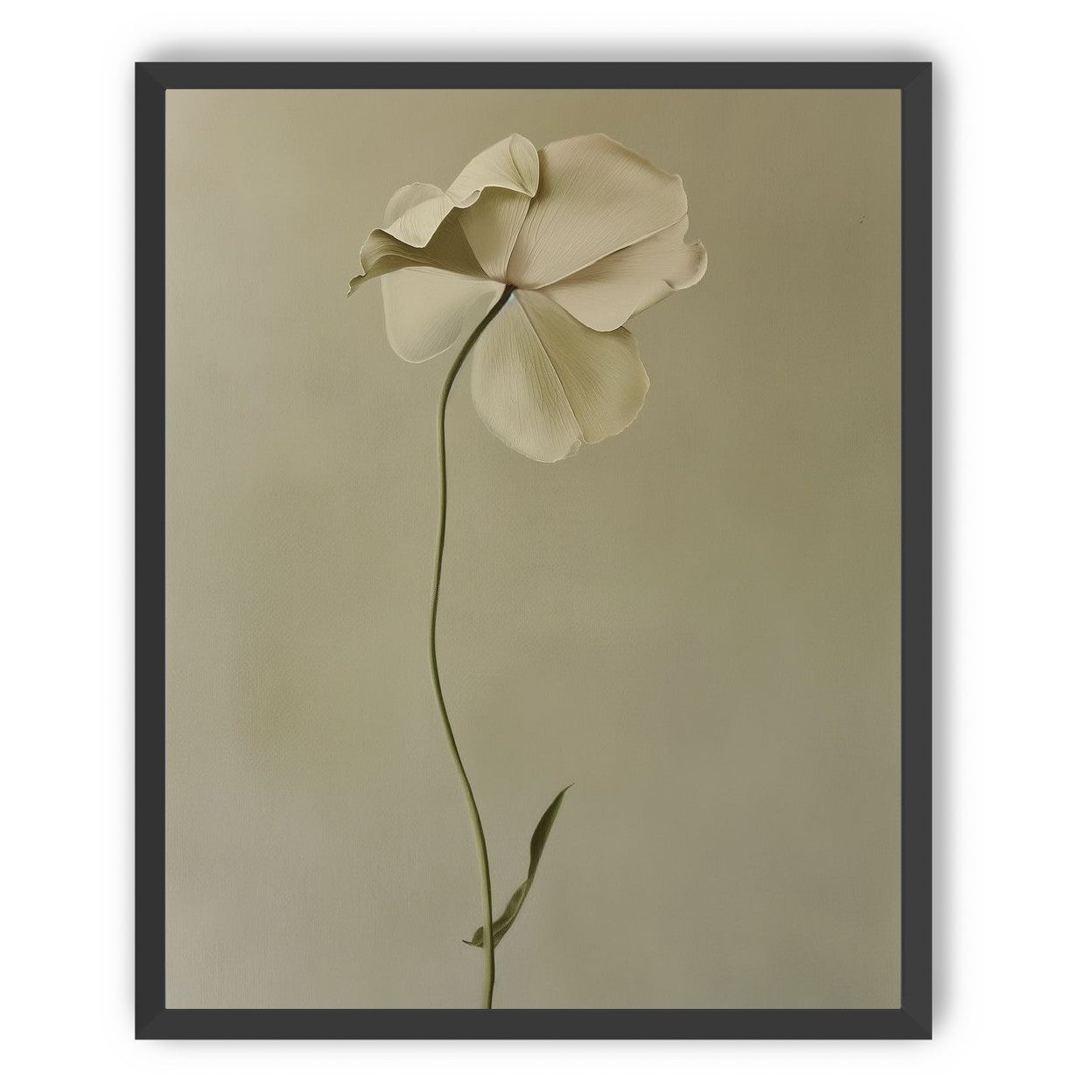 One flower leaning into quiet