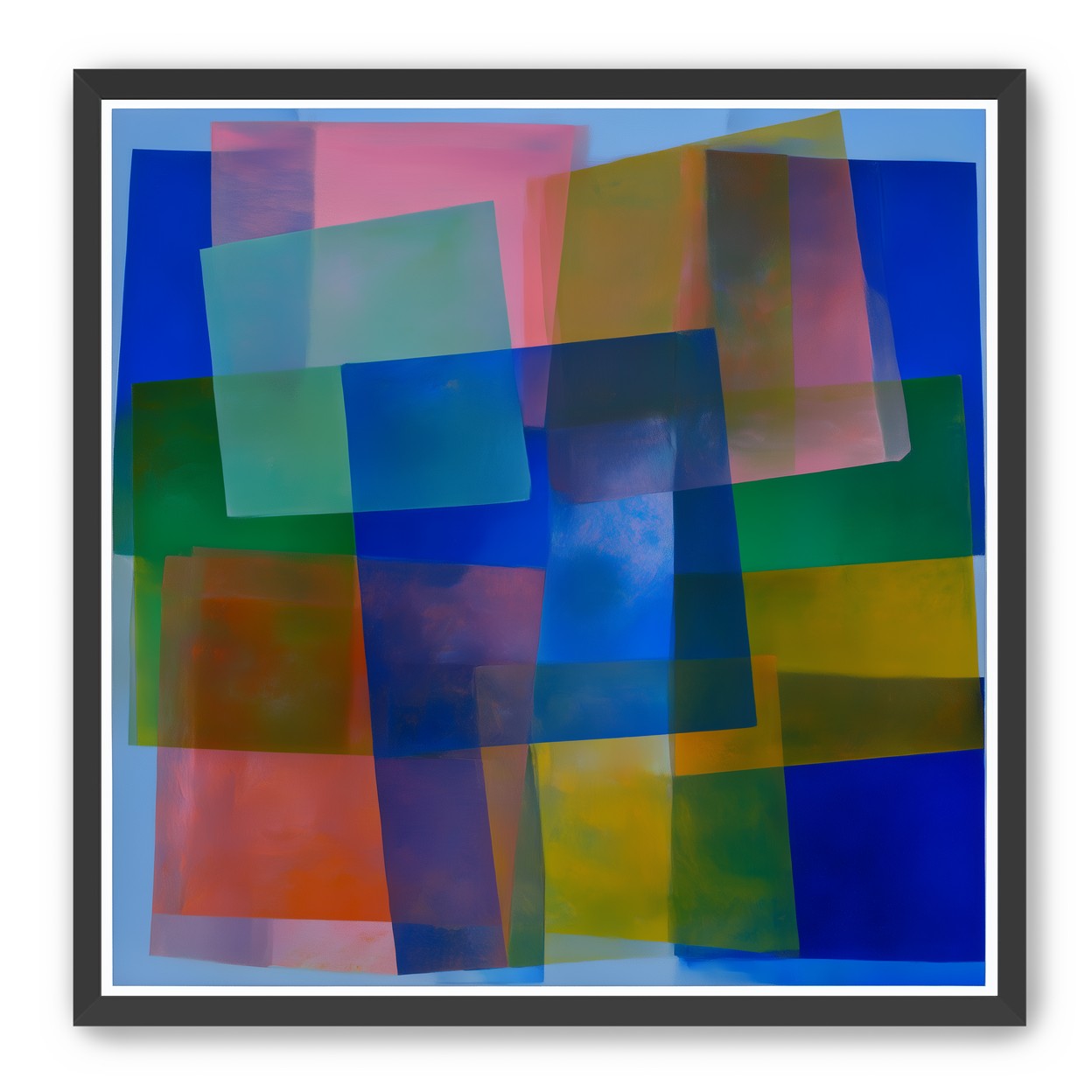 Blue pooling through pink veils
