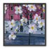 White blossoms over the pink house