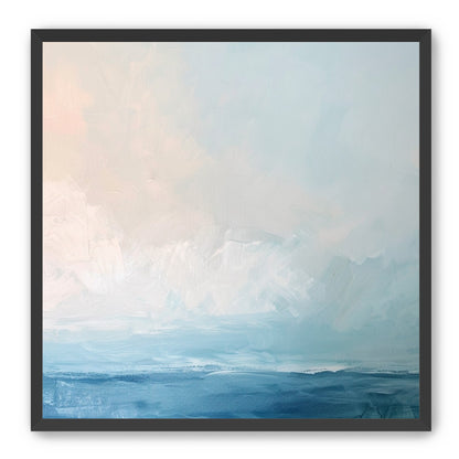 Quiet sea under pale sky