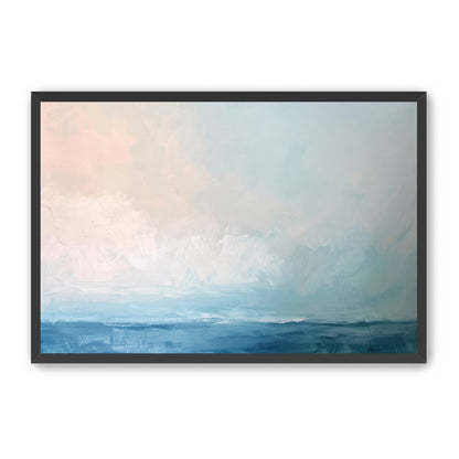 Quiet sea under pale sky