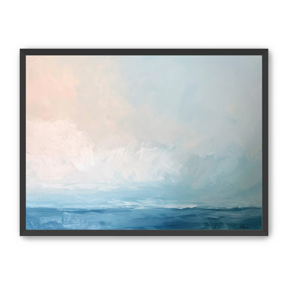 Quiet sea under pale sky