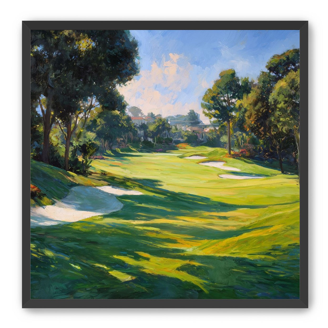 Ocean Haze Over Fairways