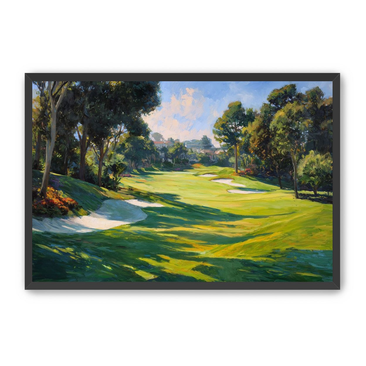 Ocean Haze Over Fairways