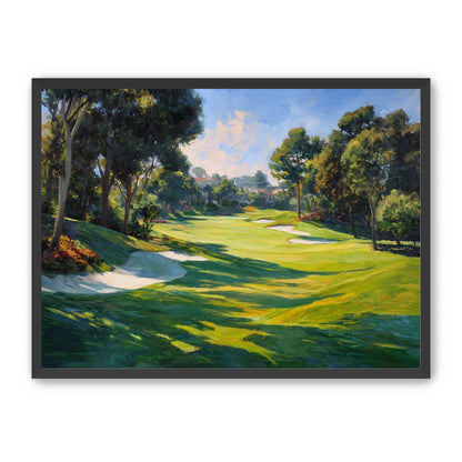 Ocean Haze Over Fairways