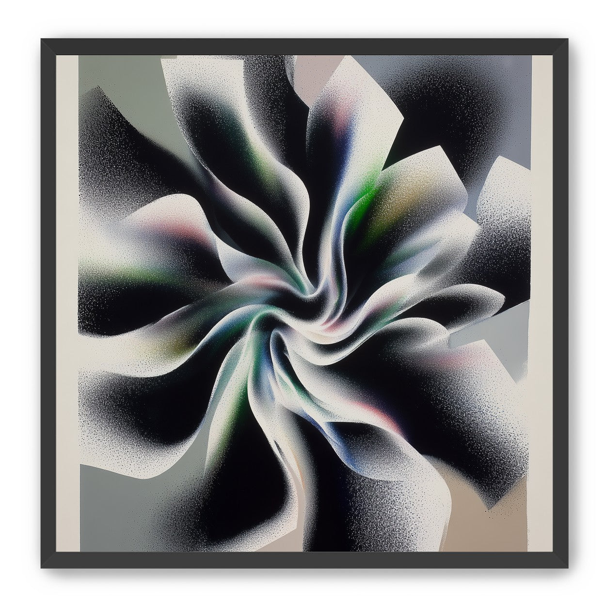 Spiral fold within pale blocks