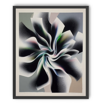 Spiral fold within pale blocks