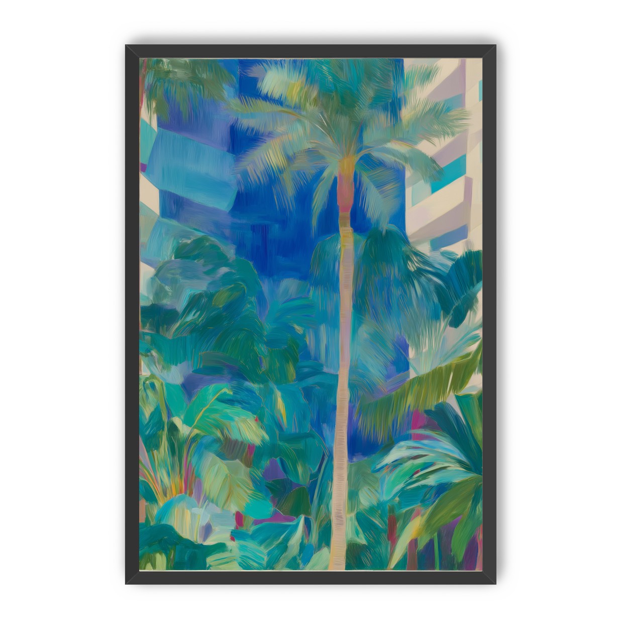 Palm shade between towers