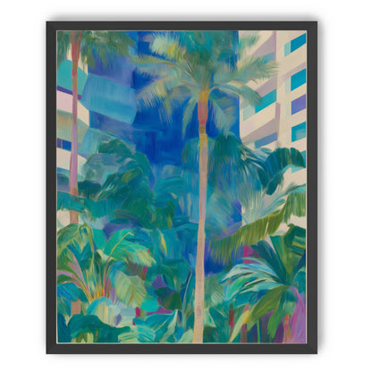 Palm shade between towers