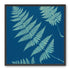 Pale ferns in deep blue