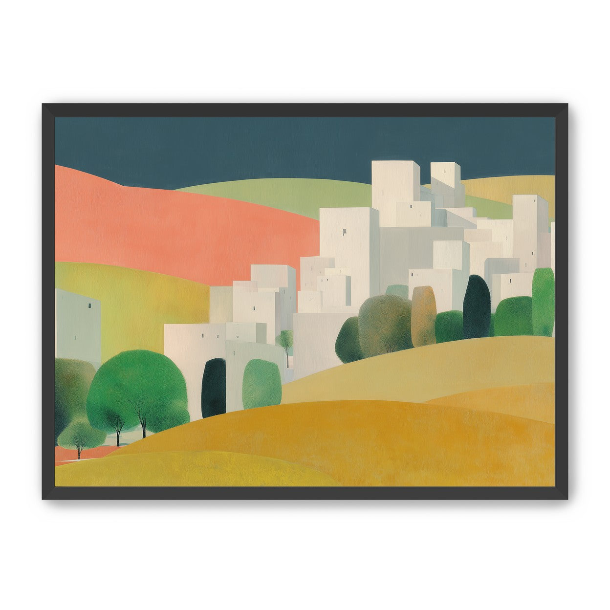 White towers in coral hills