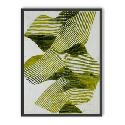 Olive stripes across white