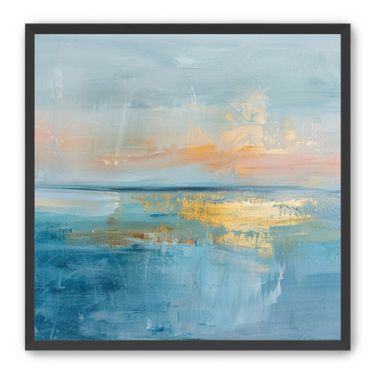 Gold light on quiet water