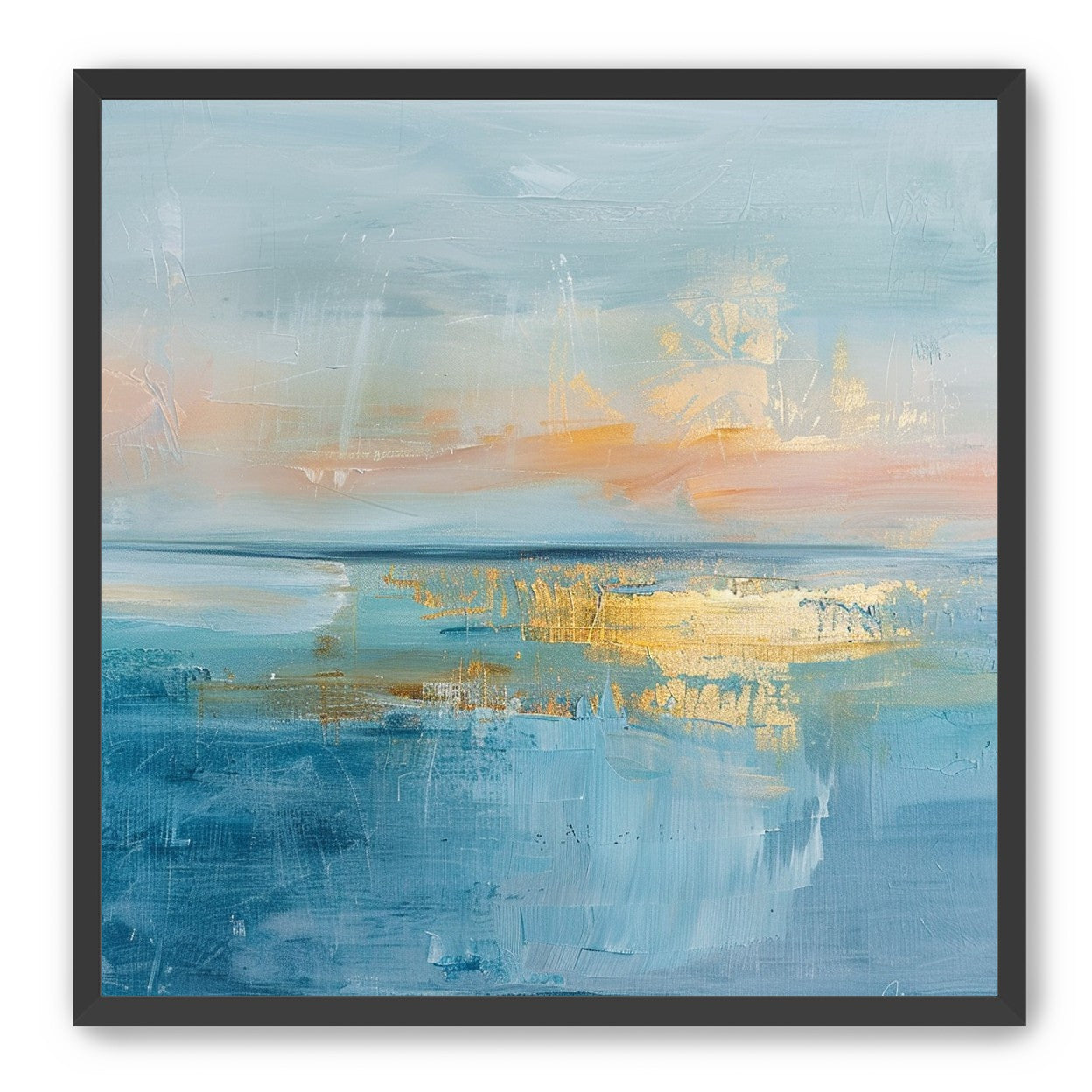 Gold light on quiet water