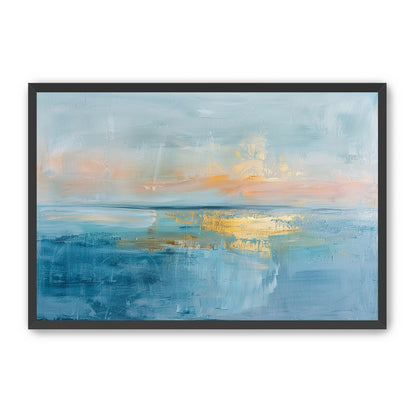 Gold light on quiet water