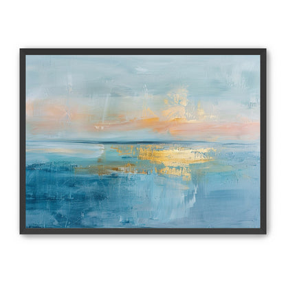 Gold light on quiet water
