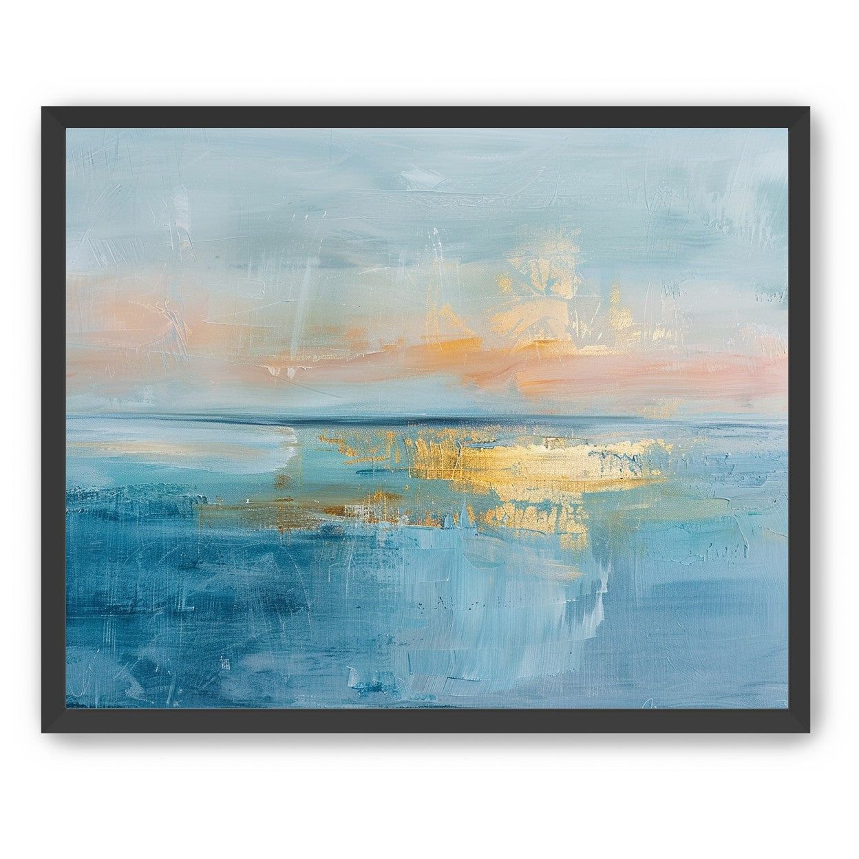 Gold light on quiet water