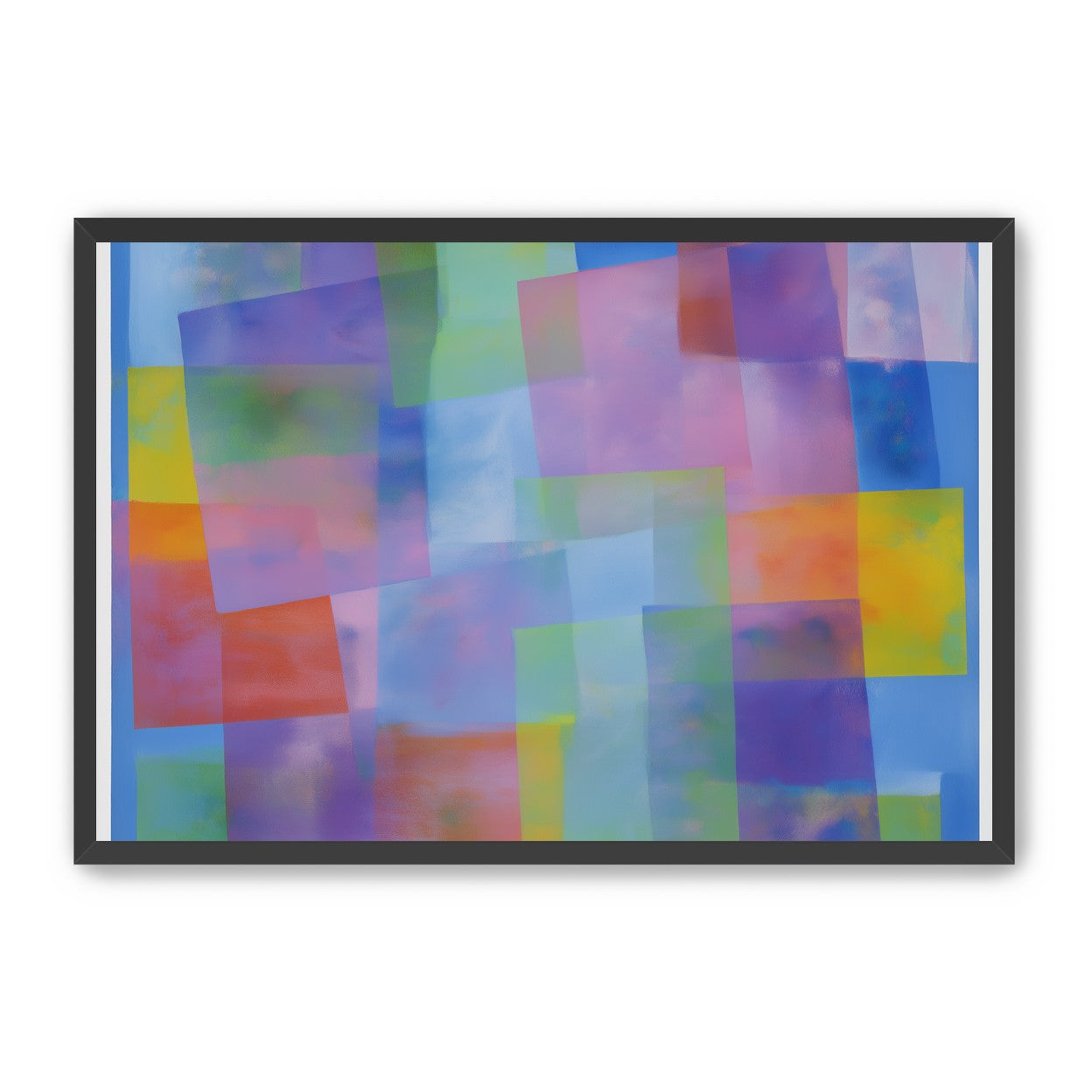 Blue field under shifting pastels