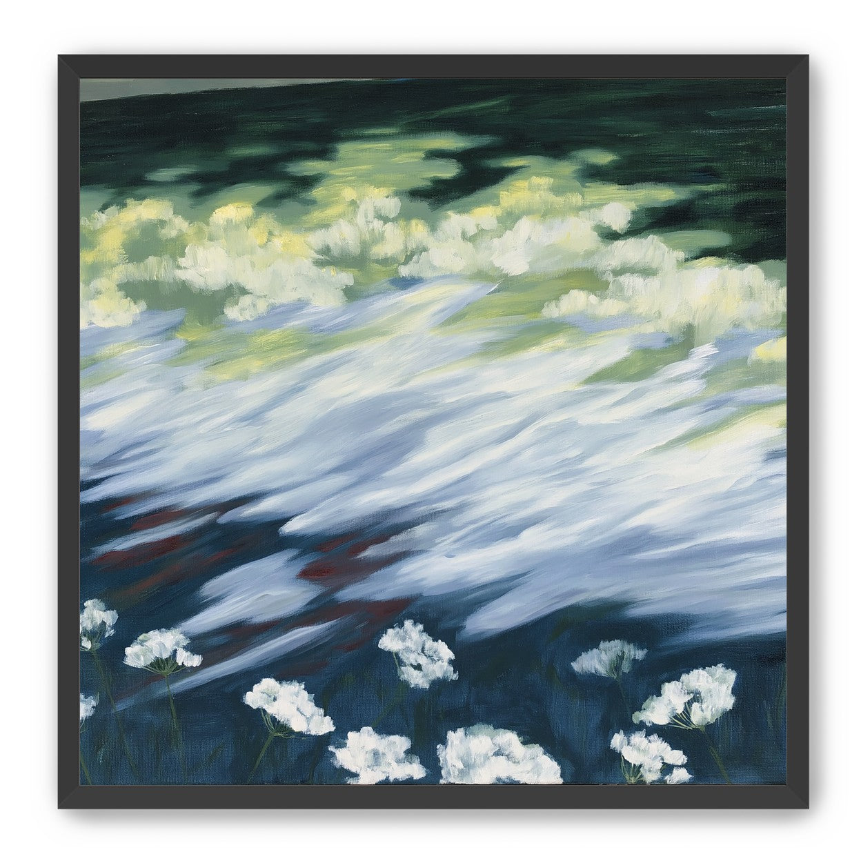 Wind skimming the wildflowers