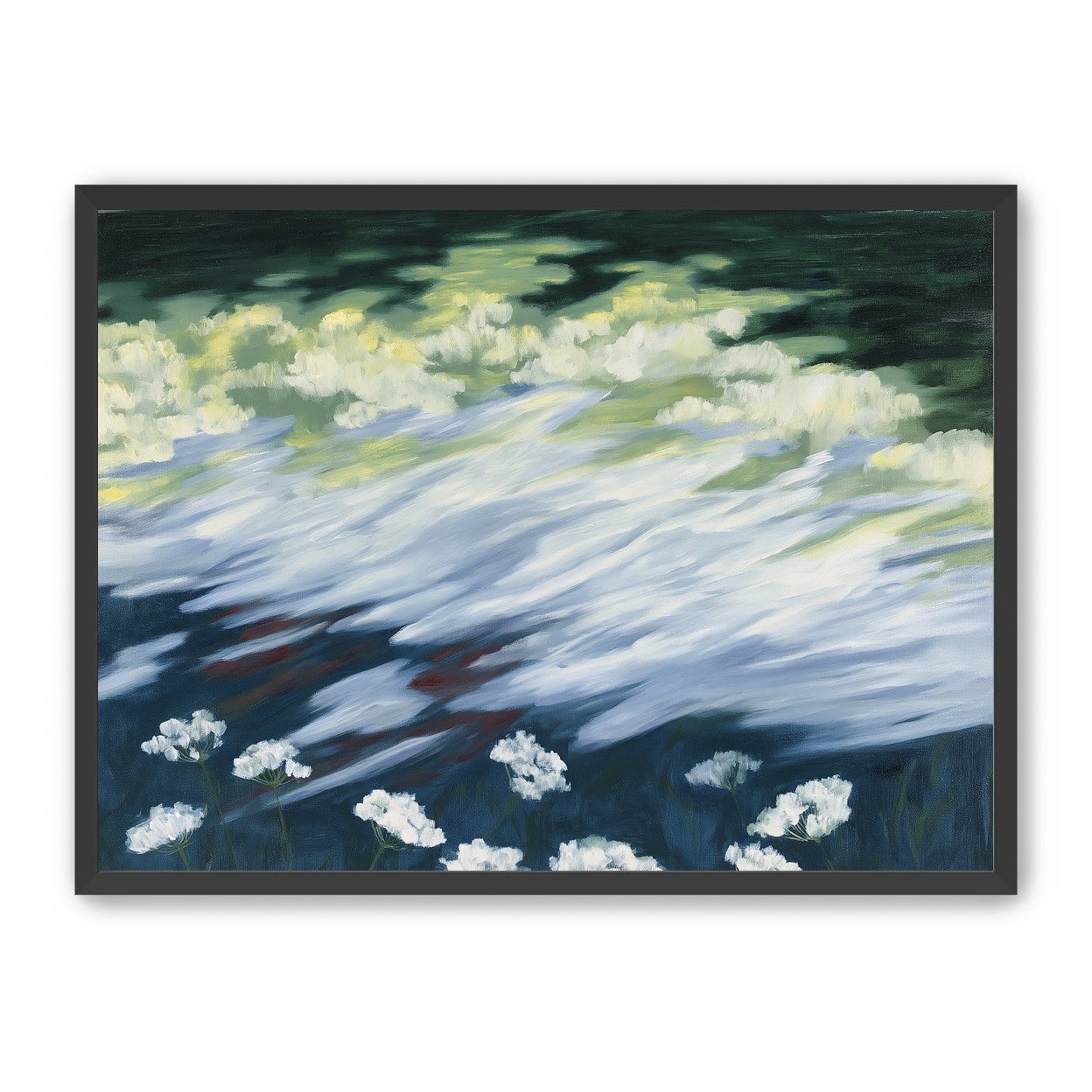 Wind skimming the wildflowers