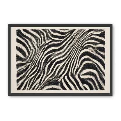 Zebra stripes across the frame