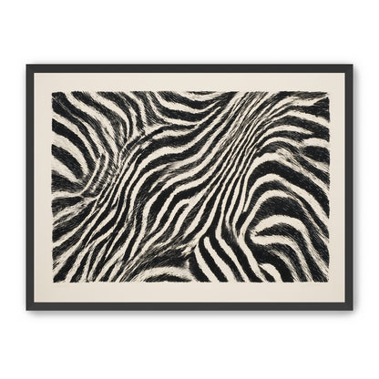 Zebra stripes across the frame
