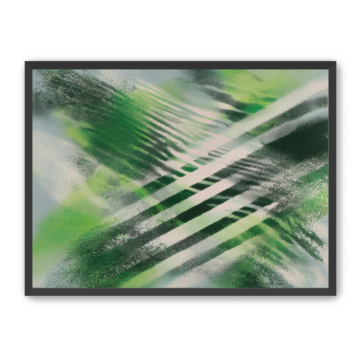 White X across green field