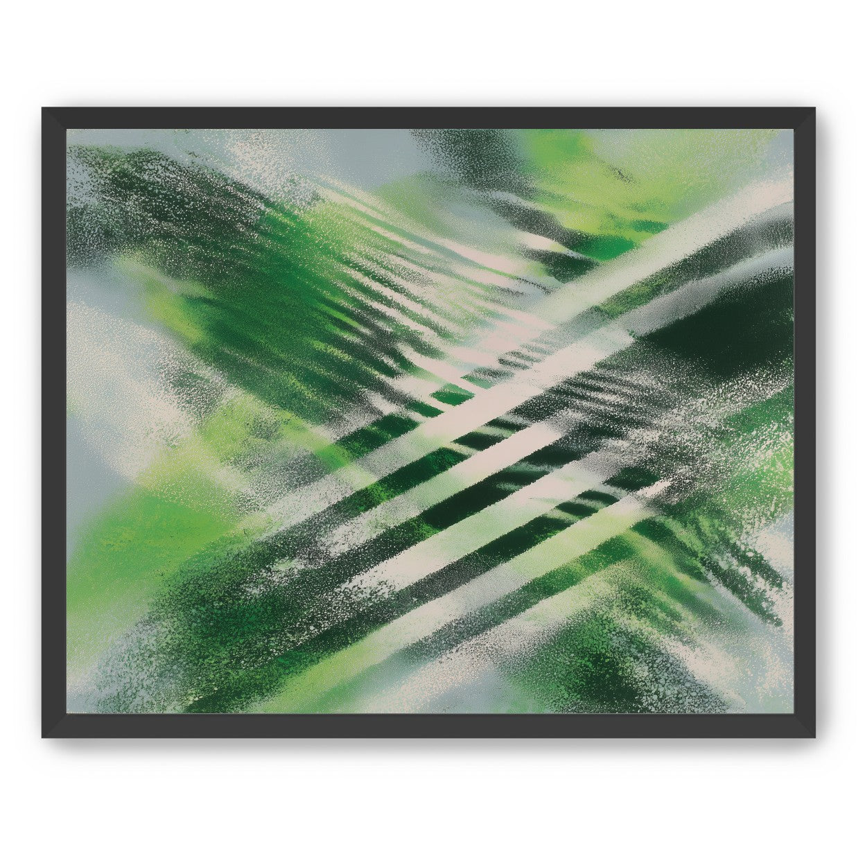 White X across green field