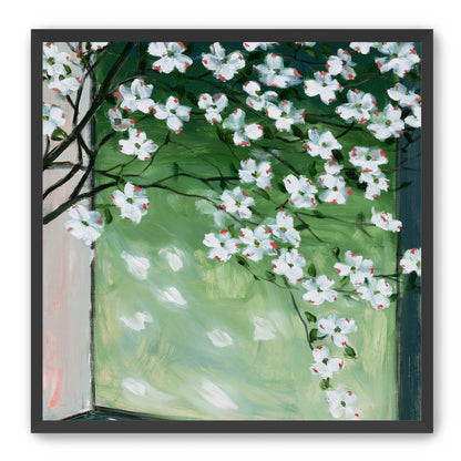 Blossoms at the windowpane