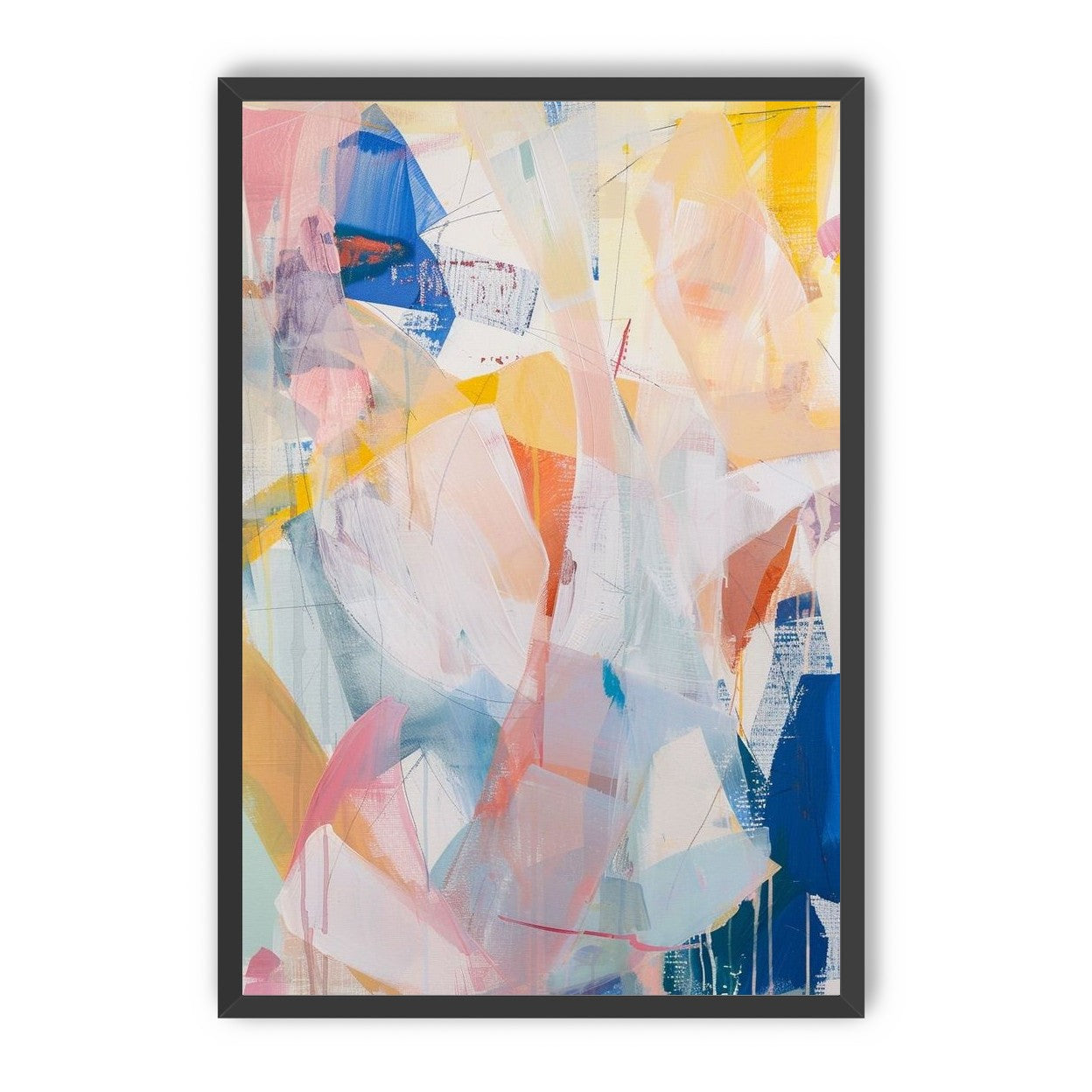 Translucent layers on canvas