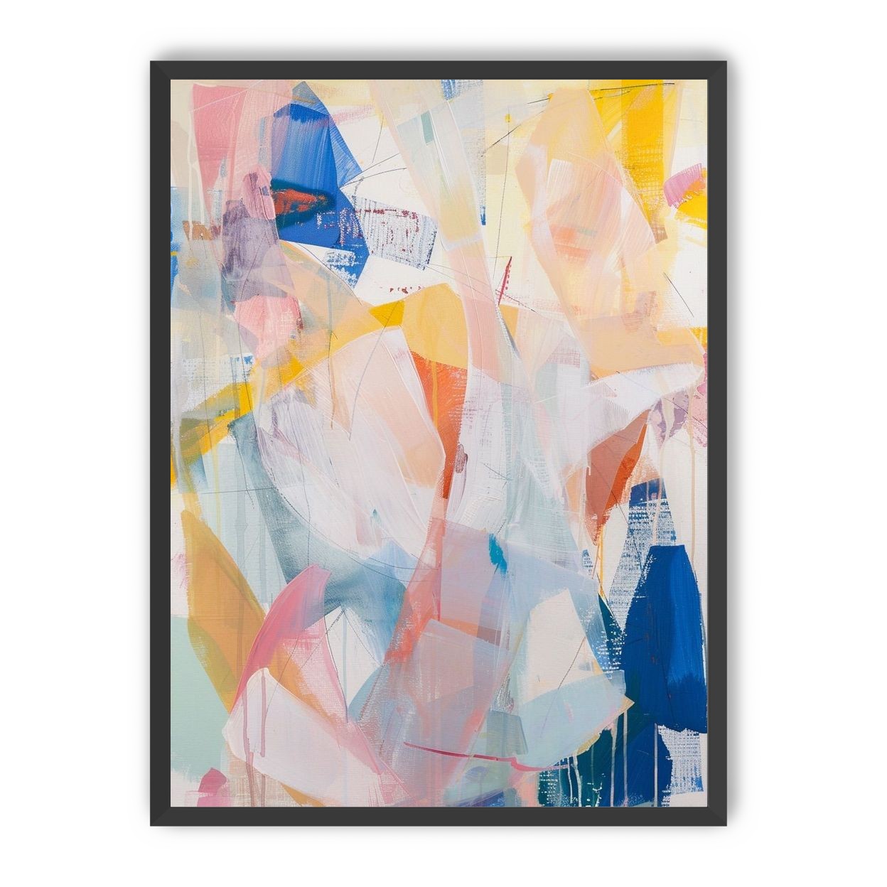 Translucent layers on canvas
