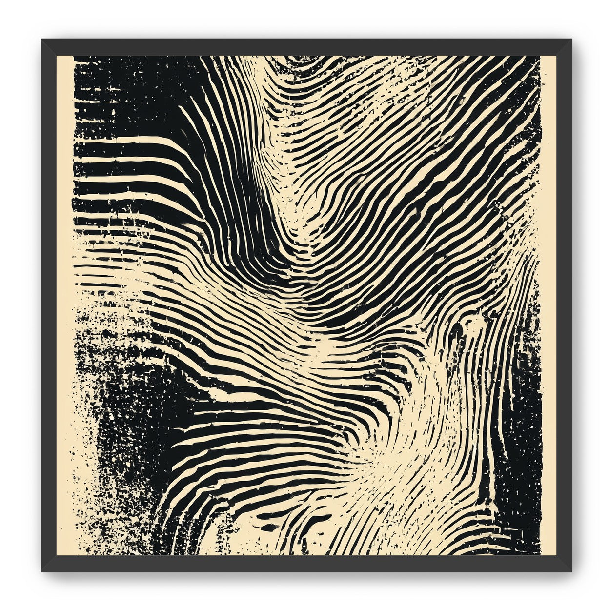 Black bands on cream drift
