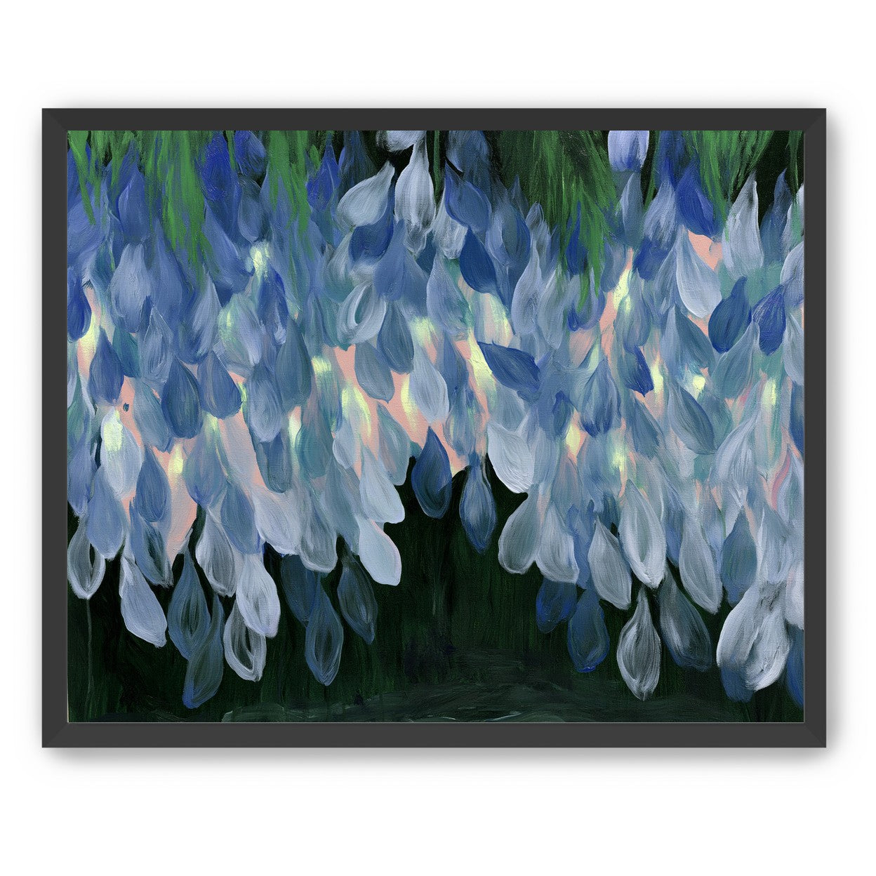 Wisteria over still water