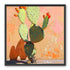 Prickly pear in sunlit plaster