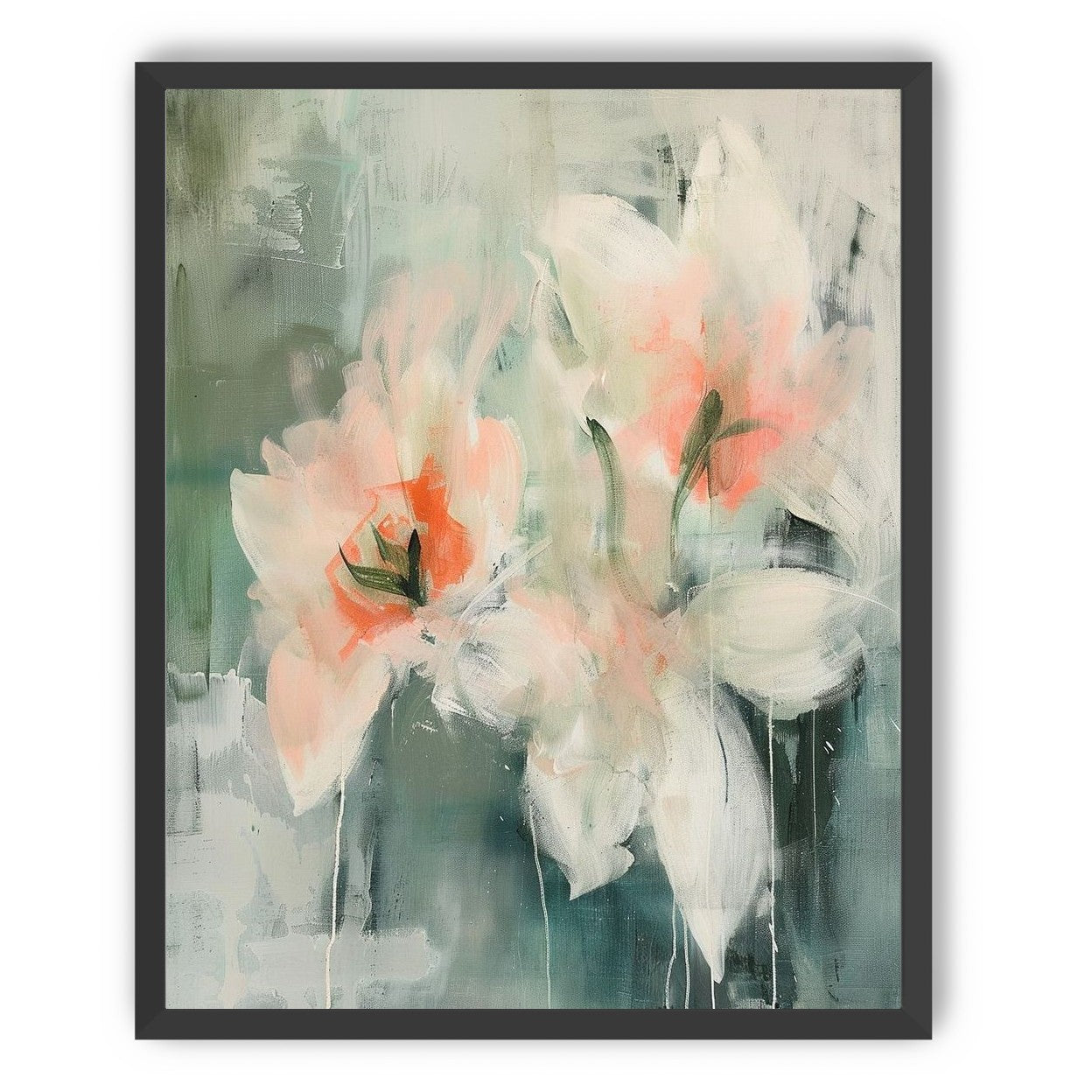 Pale blooms in quiet paint