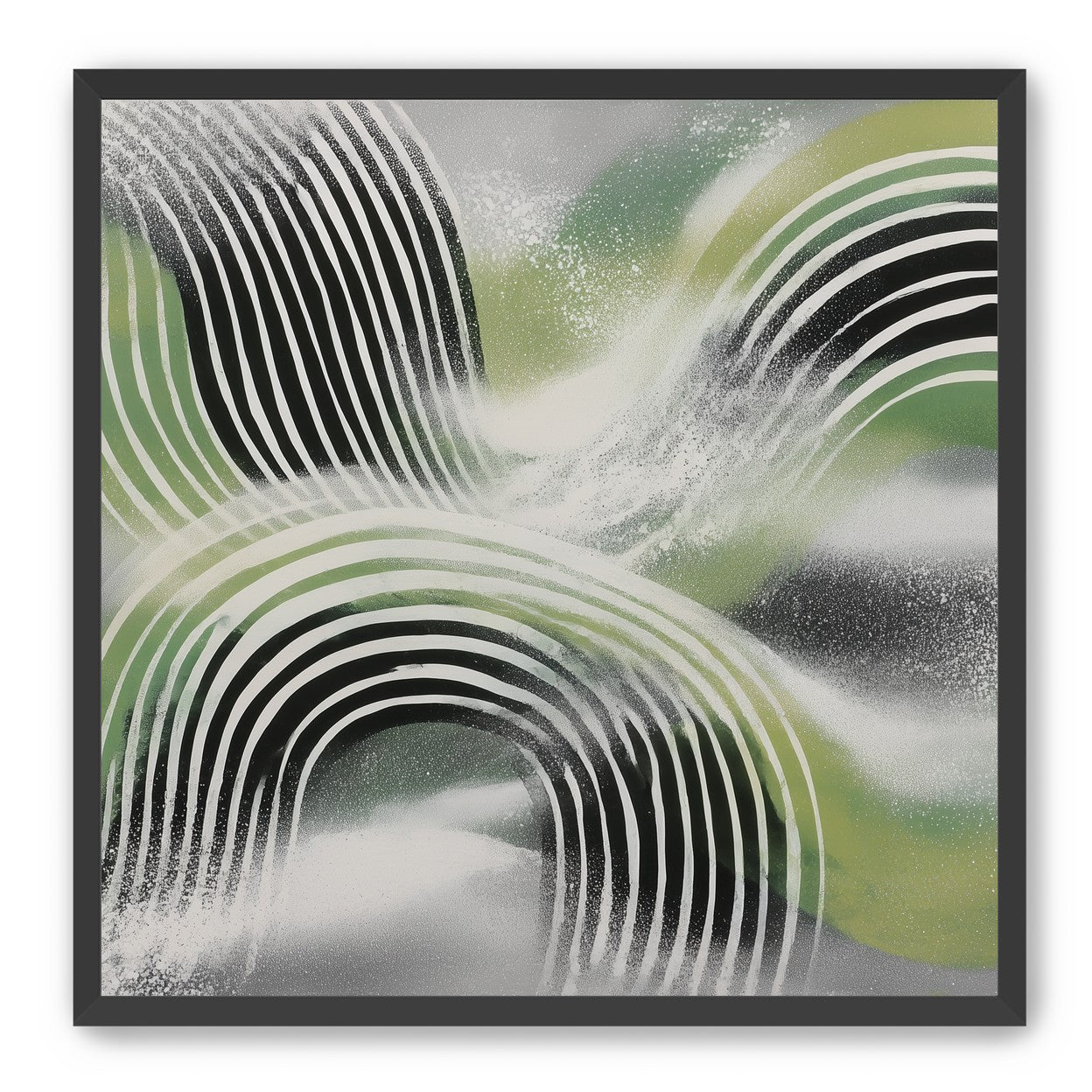 Stripes within the green haze