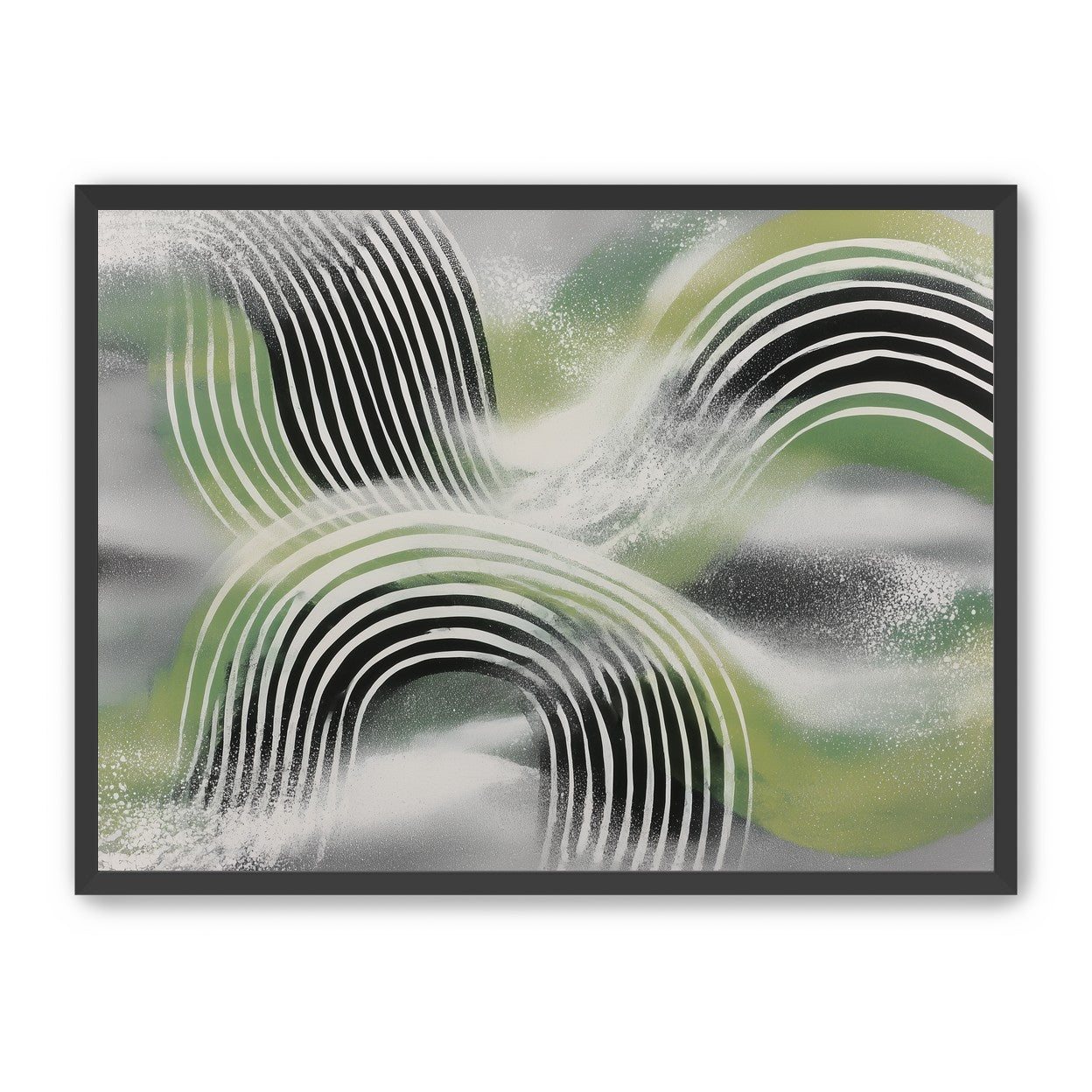 Stripes within the green haze