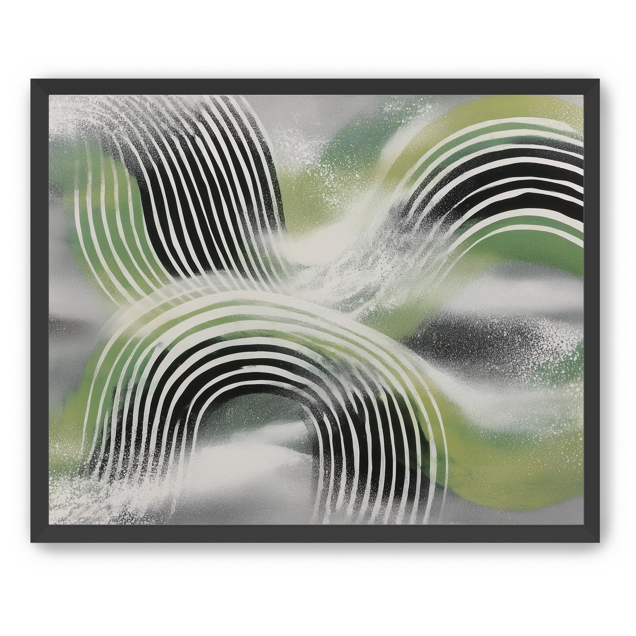 Stripes within the green haze