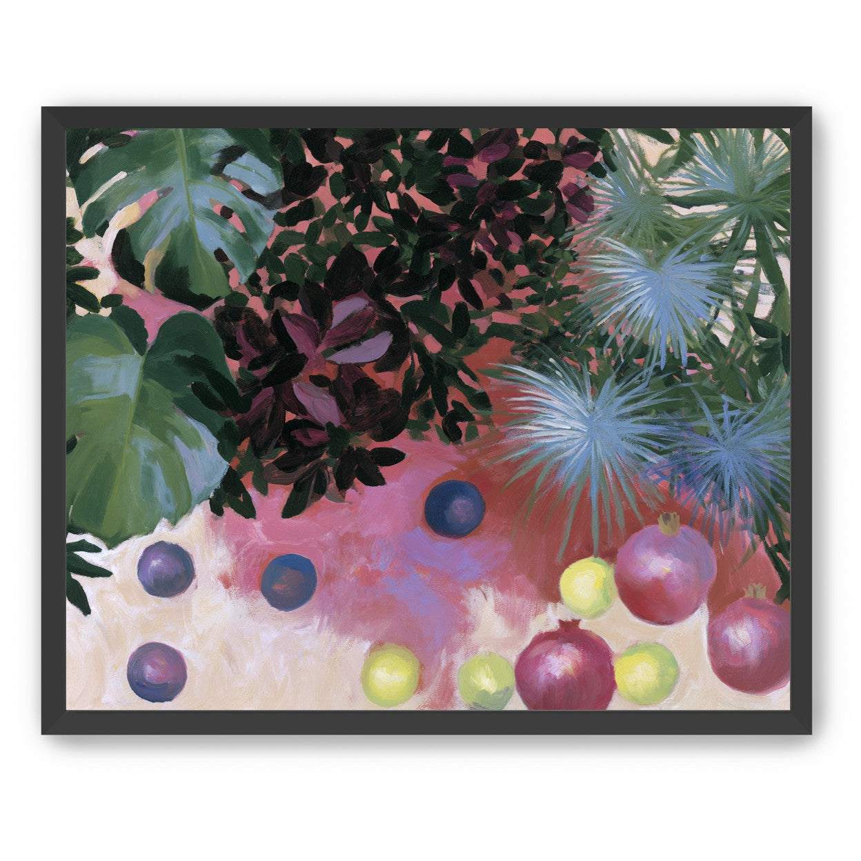 Fruit under heavy leaves