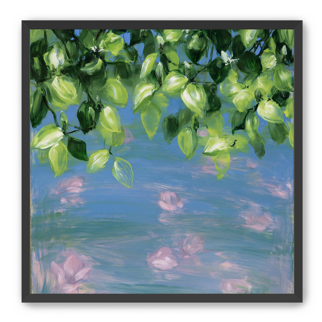 Petals under the leaves