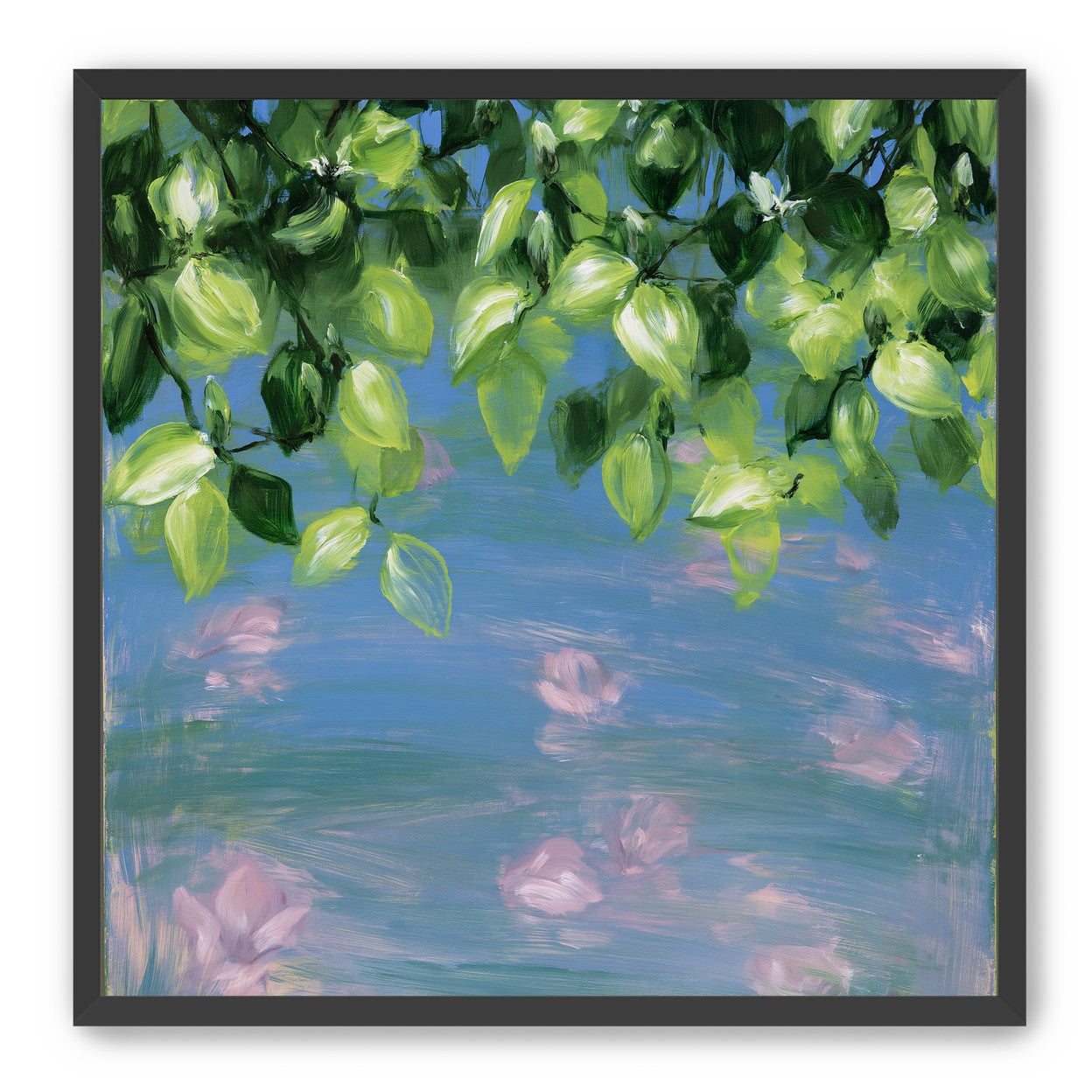 Petals under the leaves