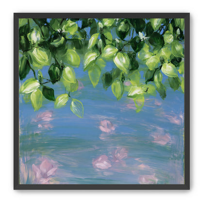 Petals under the leaves