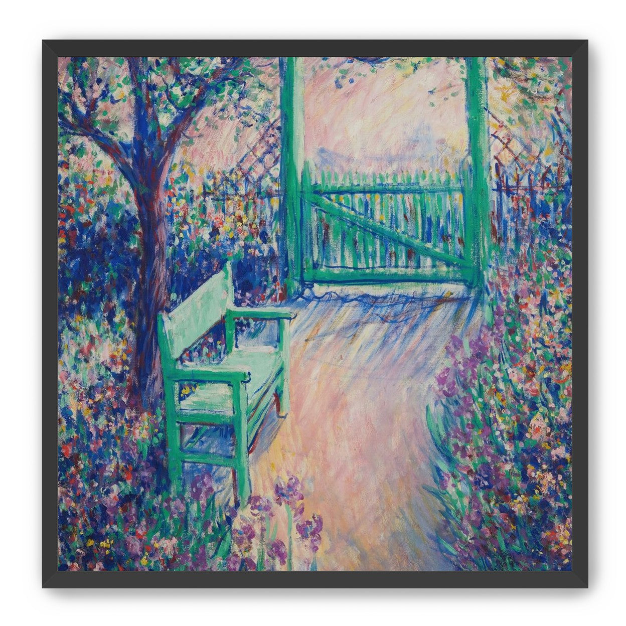 Green chair within the porch