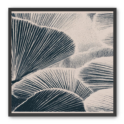 Ink shadows on palm fronds